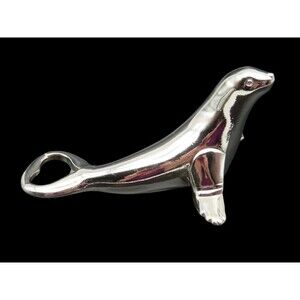 BMF Seal Bottle Opener Chrome Made in West Germany 70s Mid Century Vintage